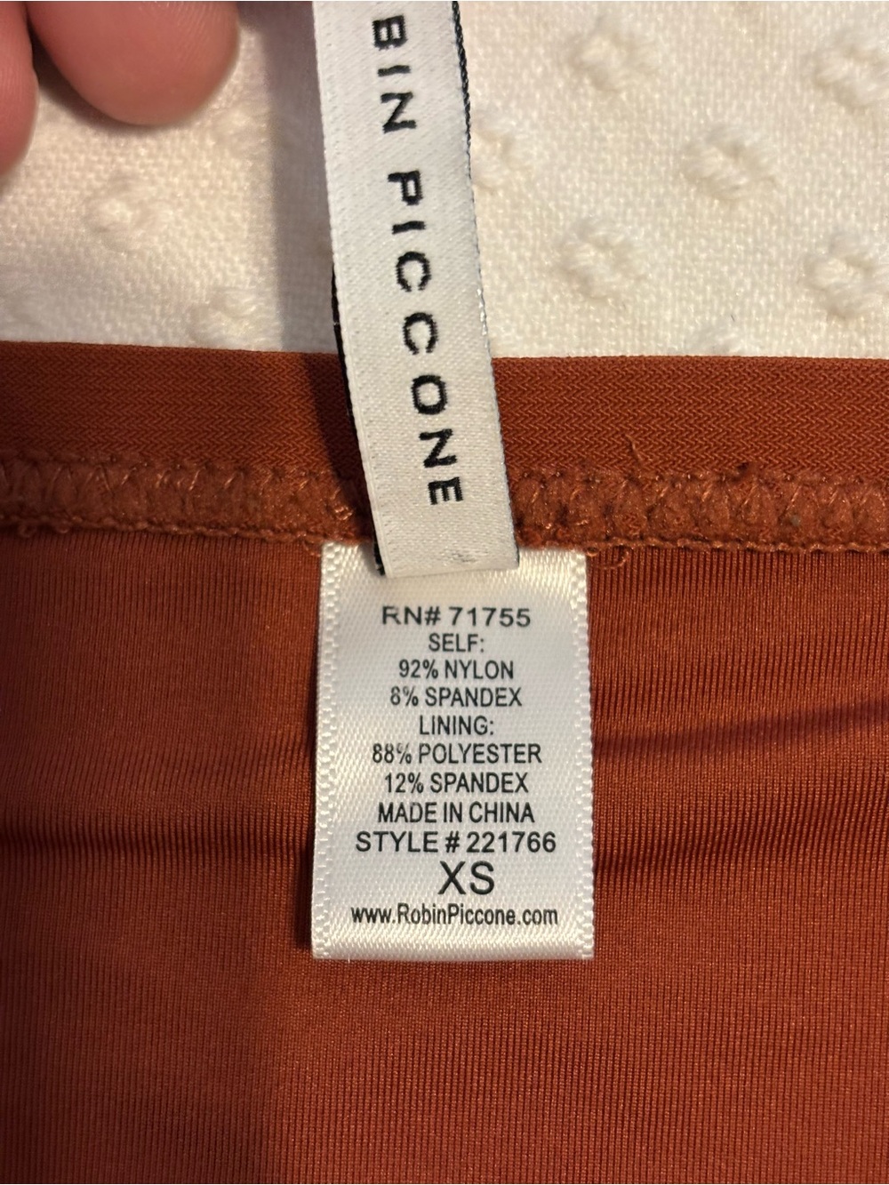 Robin Piccone Rust High-Neck Knot Bikini Set - Picture 3 of 16